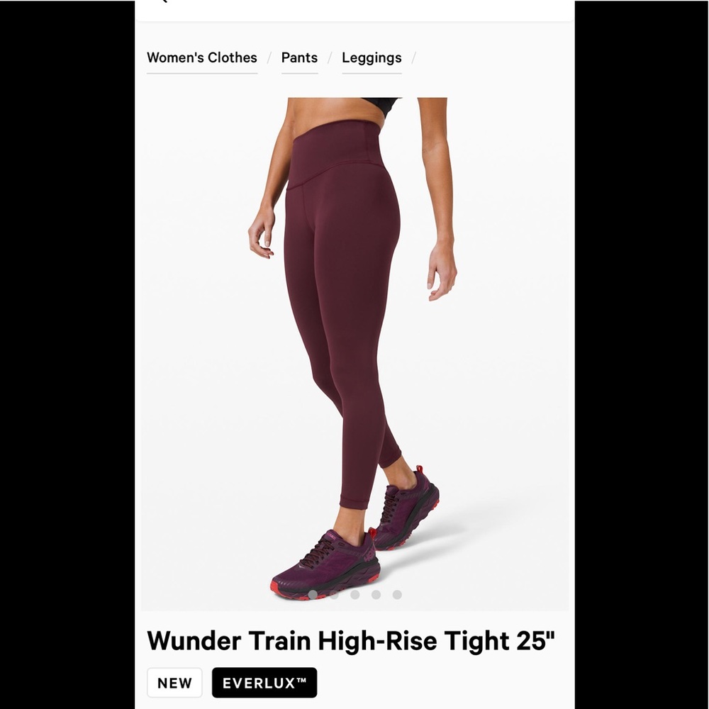 Lululemon Wunder Train Everlux 8 23"